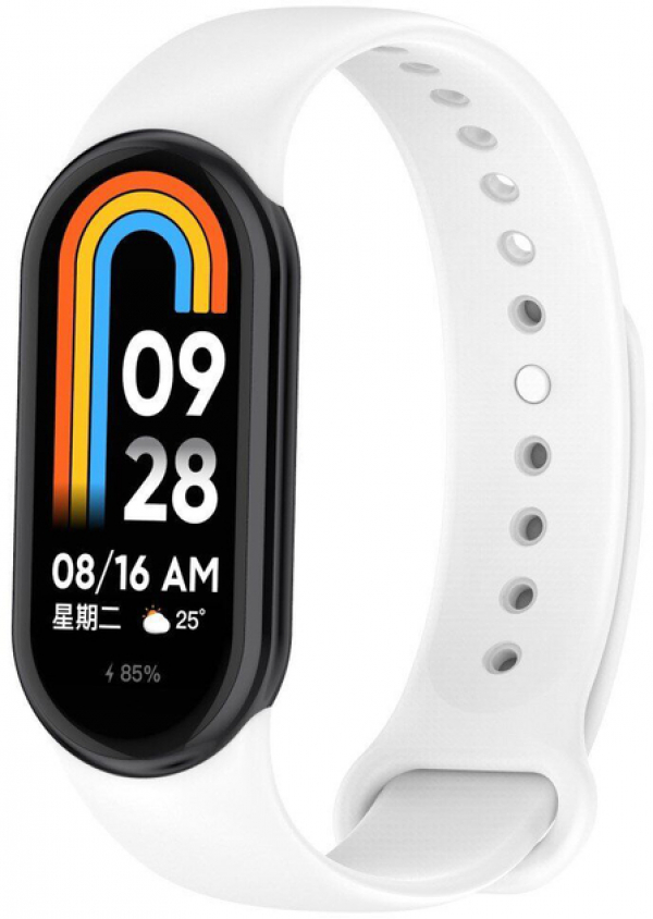 Ремешок для Mi Band 8 COLORS белый