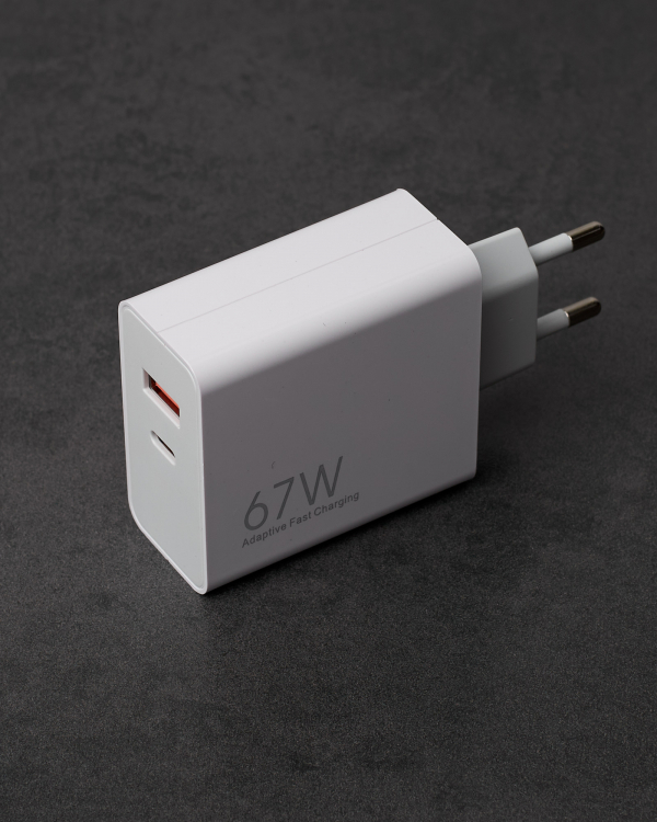 Сетевое зарядное устройство (Адаптер) GaN / PD+QC3.0 / 67W (MDY-12E-EF) белый