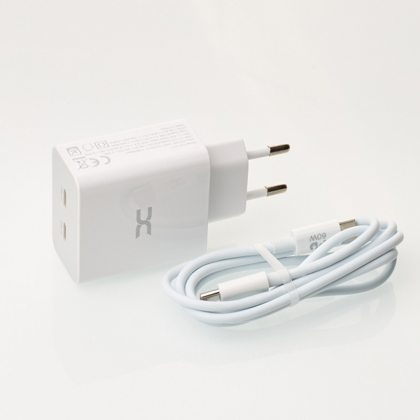 Сетевое зарядное устройство DC 2в1 Type-C 2PD/35W Fast Charger (CA-D17) белый