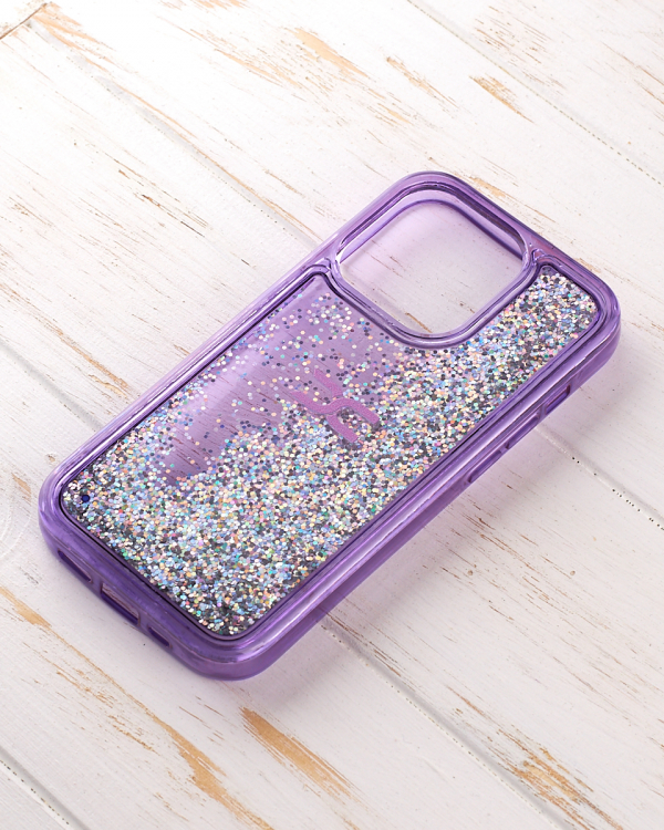 Силиконовый чехол AQUARIUM для iPhone 13 Pro фиолетовый