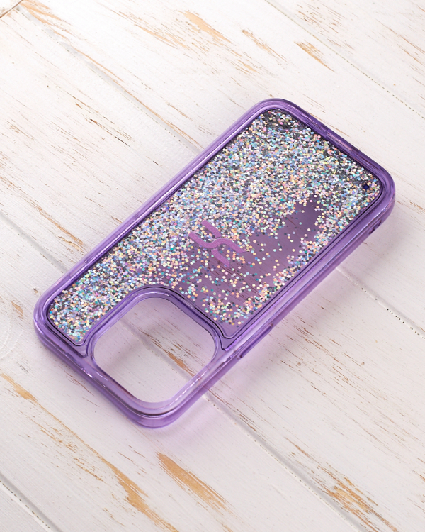 Силиконовый чехол AQUARIUM для iPhone 13 Pro фиолетовый