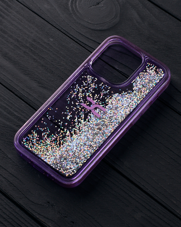 Силиконовый чехол AQUARIUM для iPhone 13 Pro фиолетовый