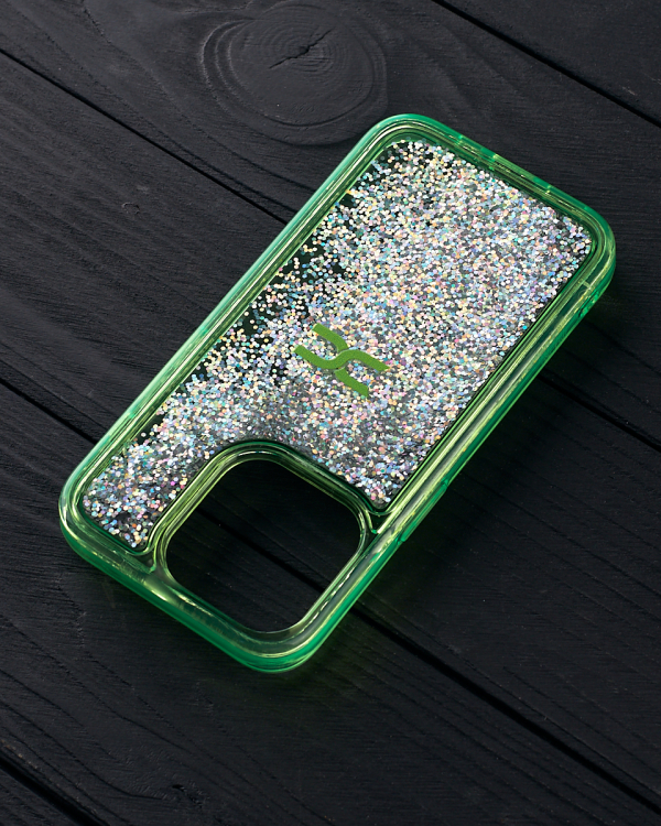 Силиконовый чехол AQUARIUM для iPhone 13 Pro зеленый