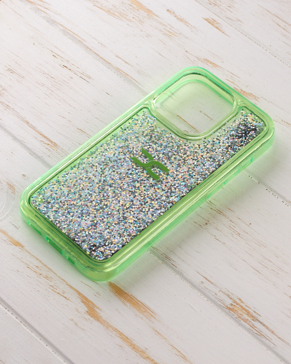 Силиконовый чехол AQUARIUM для iPhone 13 Pro зеленый