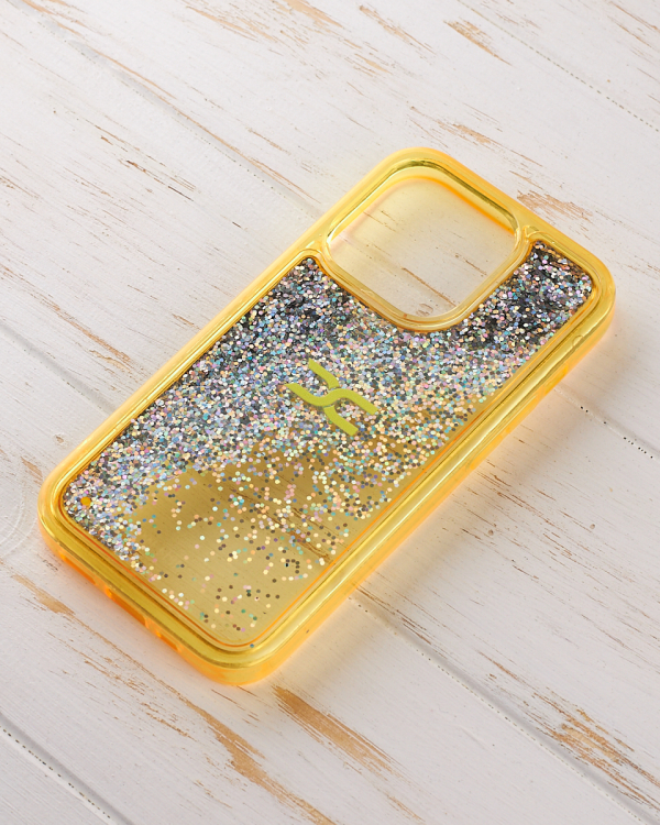 Силиконовый чехол AQUARIUM для iPhone 13 Pro желтый