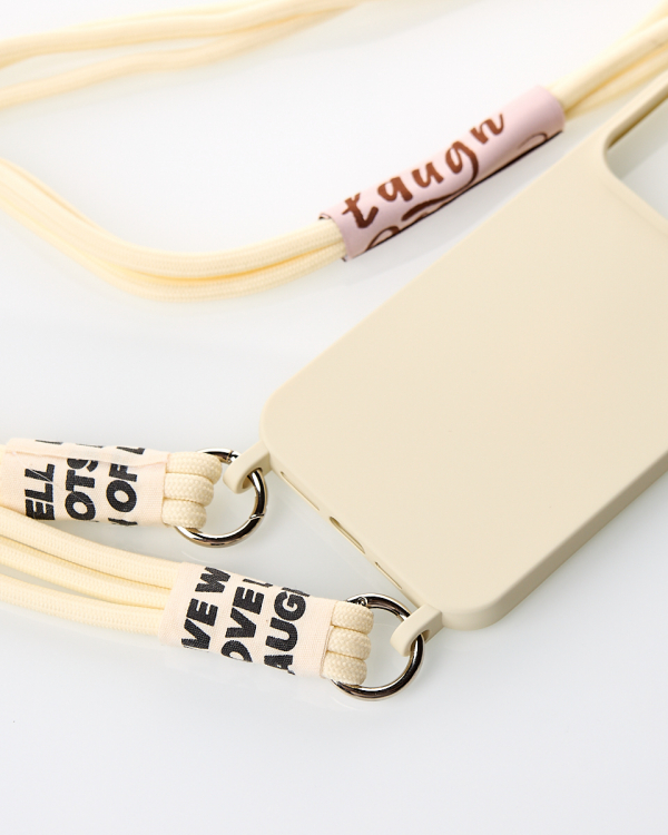 Силиконовый чехол CORD для iPhone 15 бежевый