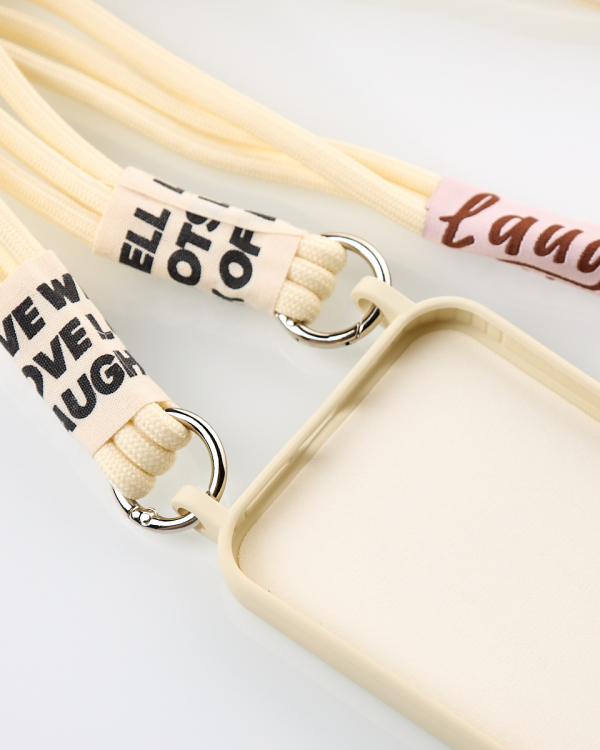 Силиконовый чехол CORD для iPhone 15 бежевый