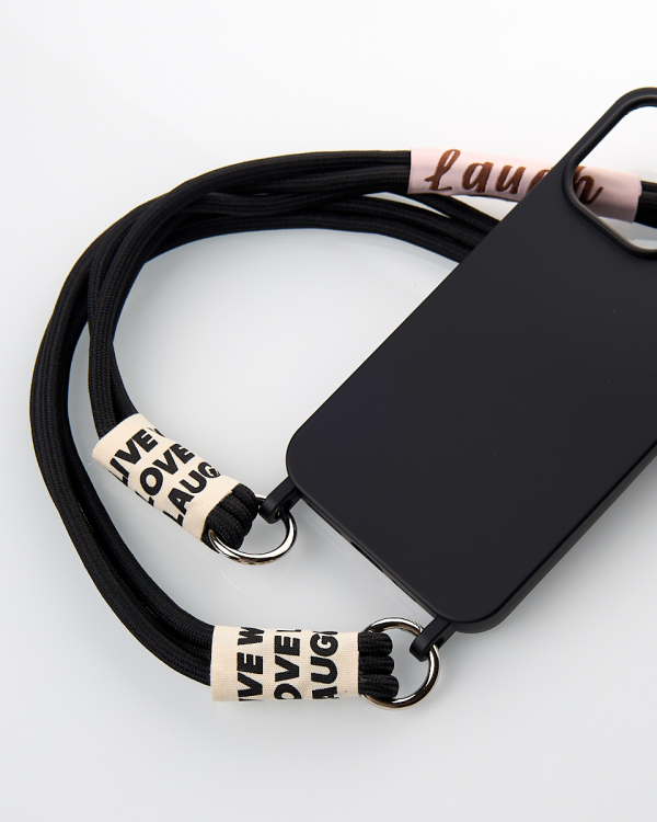 Силиконовый чехол CORD для iPhone 15 черный