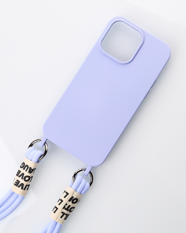 Силиконовый чехол CORD для iPhone 15 фиалковый