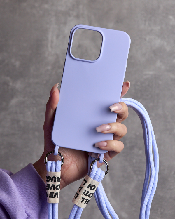 Силиконовый чехол CORD для iPhone 15 фиалковый