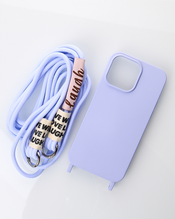 Силиконовый чехол CORD для iPhone 15 фиалковый