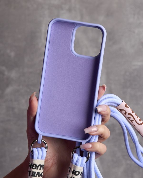 Силиконовый чехол CORD для iPhone 15 фиалковый