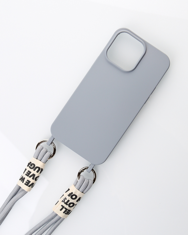 Силиконовый чехол CORD для iPhone 15 серый