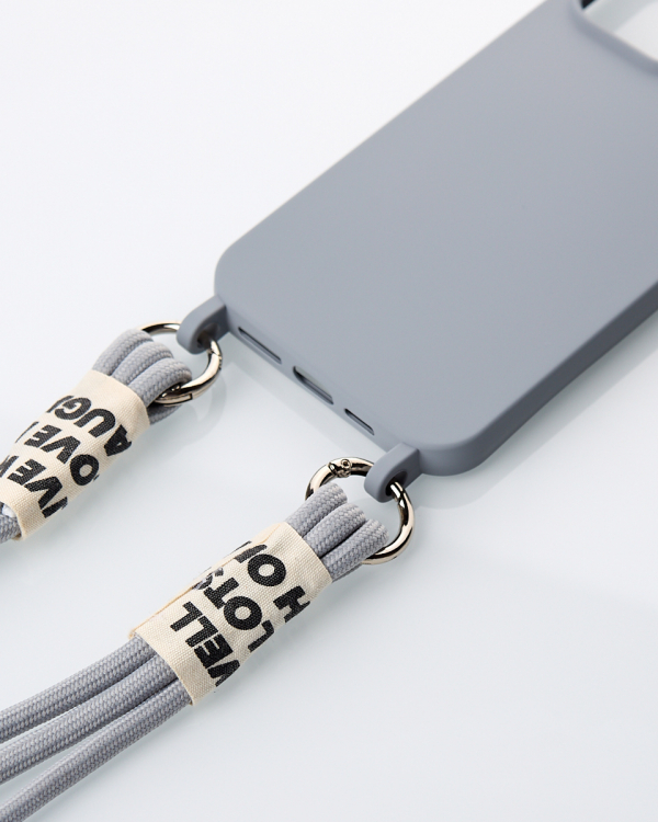 Силиконовый чехол CORD для iPhone 15 серый