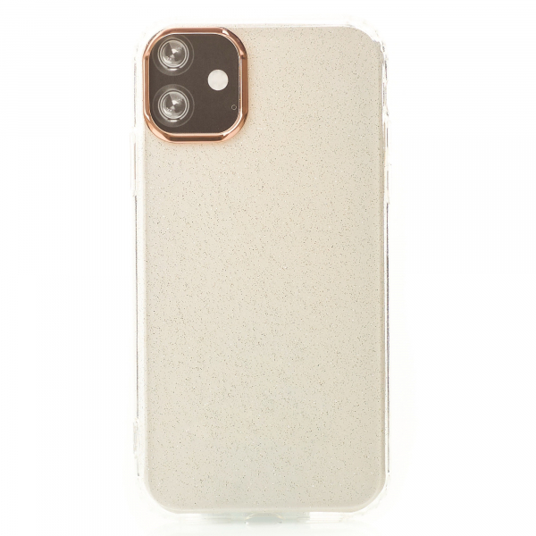 Силиконовый чехол DARK GLITTER для iPhone 11 прозрачный