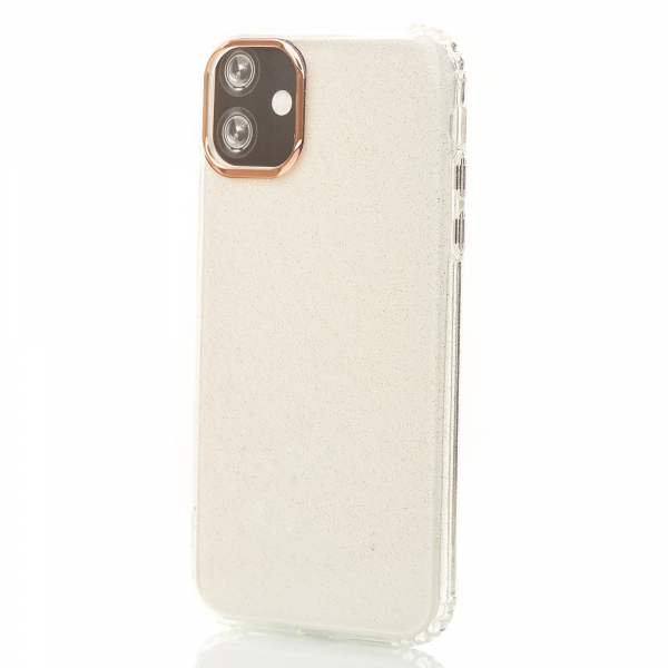 Силиконовый чехол DARK GLITTER для iPhone 11 прозрачный