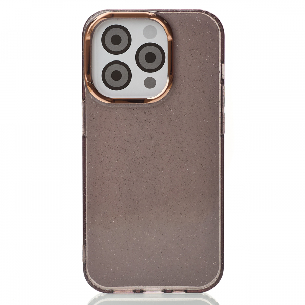 Силиконовый чехол DARK GLITTER для iPhone 15 Pro черный