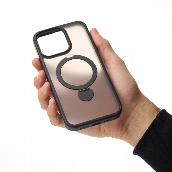 Силиконовый чехол MagSafe 360 для iPhone 11 Pro Max черный