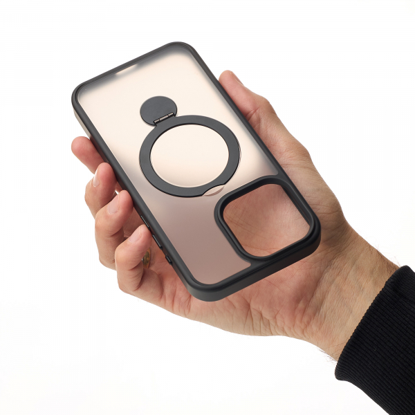 Силиконовый чехол MagSafe 360 для iPhone 11 Pro Max черный