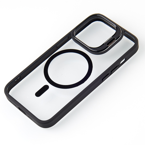 Силиконовый чехол MagSafe CAMERA GLASS PROTECTION для iPhone 11 черный