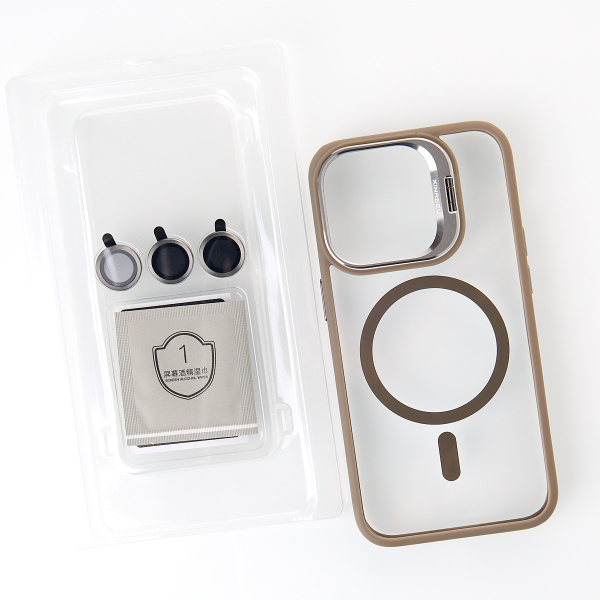 Силиконовый чехол MagSafe CAMERA GLASS PROTECTION для iPhone 14 серый