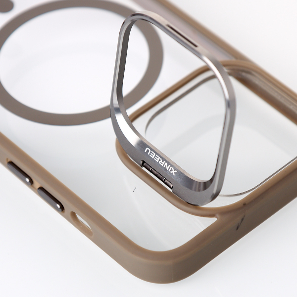 Силиконовый чехол MagSafe CAMERA GLASS PROTECTION для iPhone 14 серый