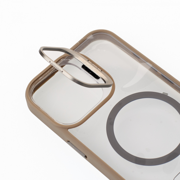 Силиконовый чехол MagSafe CAMERA GLASS PROTECTION для iPhone 16 серый