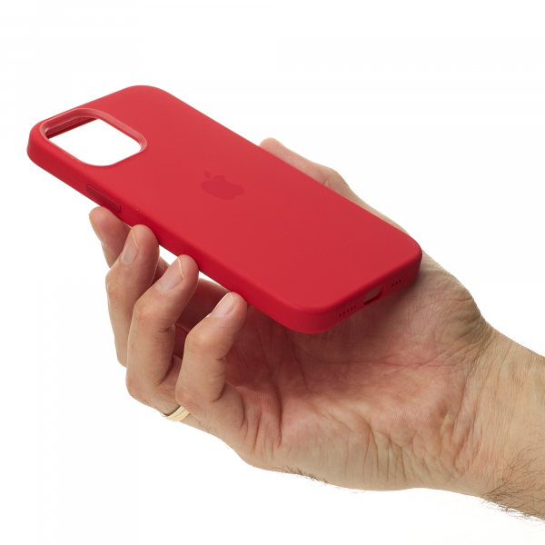 Силиконовый чехол Lux Colors с поддержкой MagSafe для iPhone 13 Pro Max Red