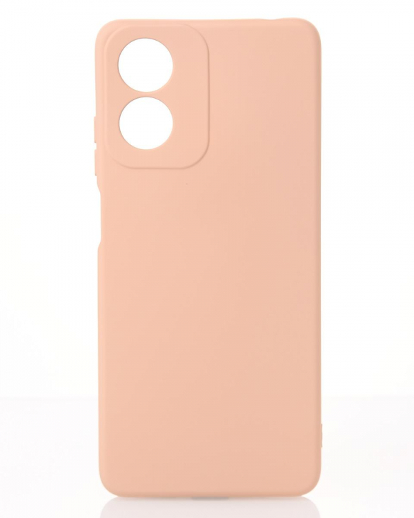 Силиконовый чехол SOFT Silicone Case для Motorola G04 (без лого) пудра