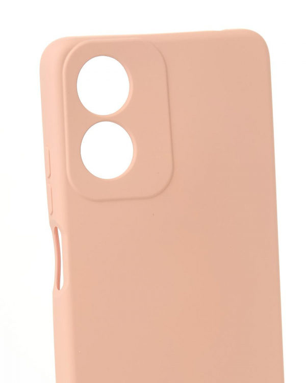 Силиконовый чехол SOFT Silicone Case для Motorola G04 (без лого) пудра
