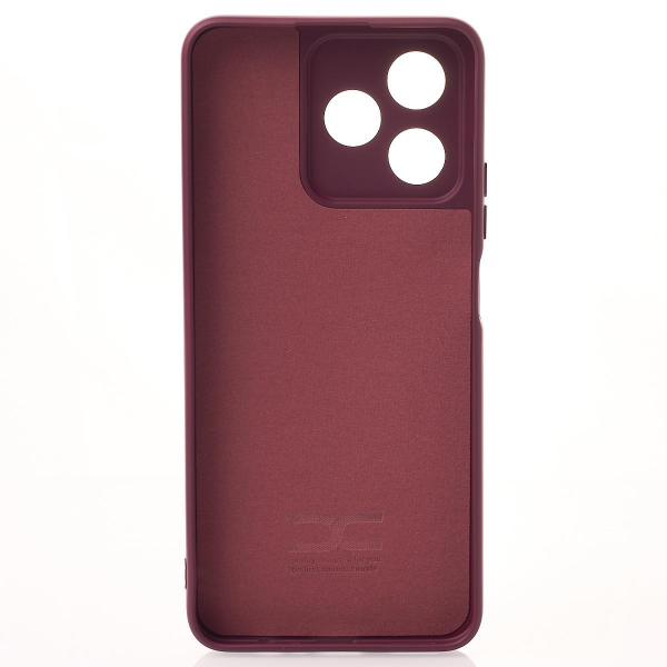 Силиконовый чехол SOFT Silicone Case для Realme C51 (без лого) бордовый