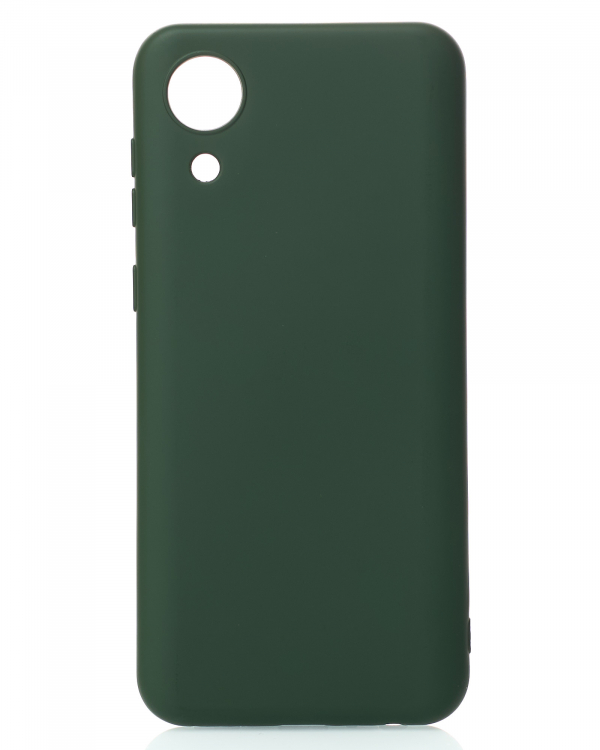 Силиконовый чехол SOFT Silicone Case для Samsung A03 Core (без лого) темно-зеленый
