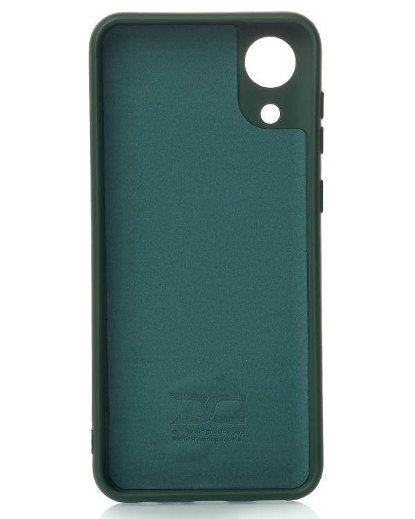 Силиконовый чехол SOFT Silicone Case для Samsung A03 Core (без лого) темно-зеленый