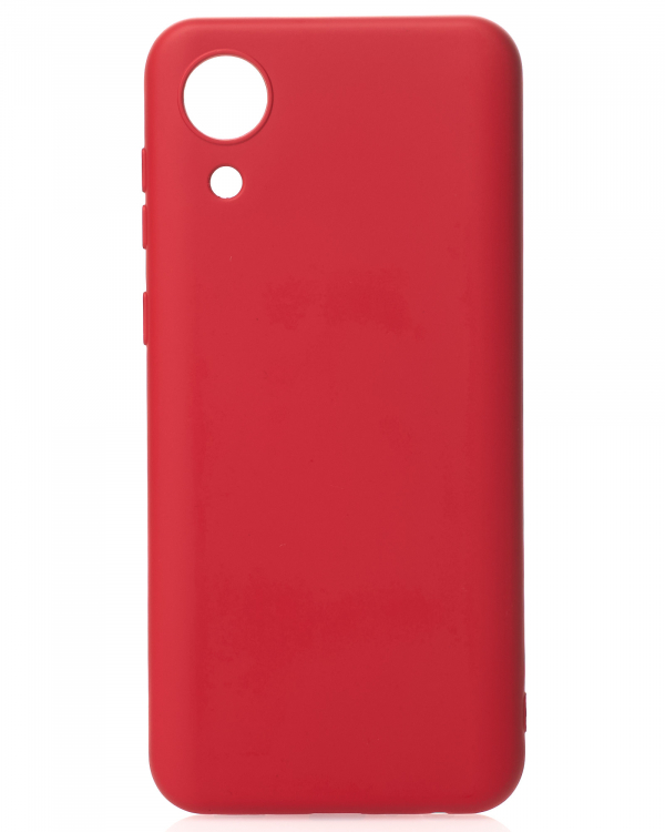 Силиконовый чехол SOFT Silicone Case для Samsung A03 Core (без лого) красный