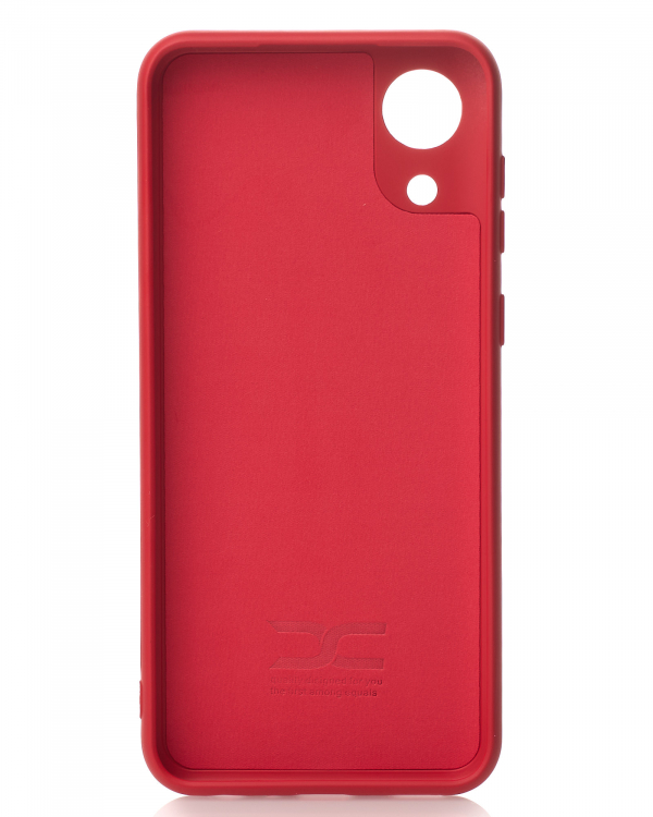 Силиконовый чехол SOFT Silicone Case для Samsung A03 Core (без лого) красный