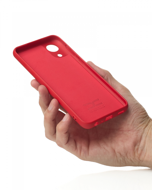 Силиконовый чехол SOFT Silicone Case для Samsung A03 Core (без лого) красный
