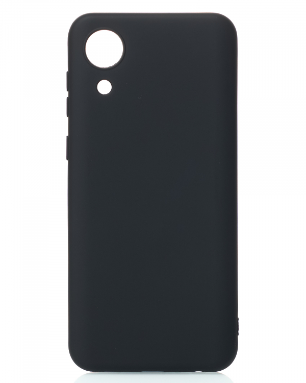Силиконовый чехол SOFT Silicone Case для Samsung A03 Core (без лого) черный