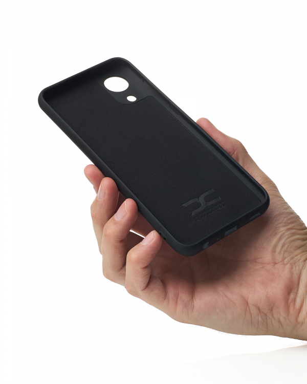 Силиконовый чехол SOFT Silicone Case для Samsung A03 Core (без лого) черный