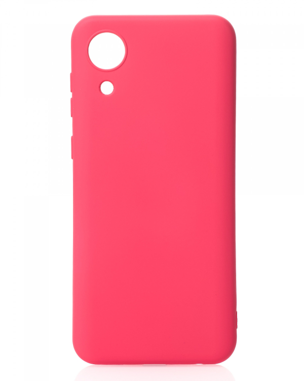 Силиконовый чехол SOFT Silicone Case для Samsung A03 Core (без лого) малиновый