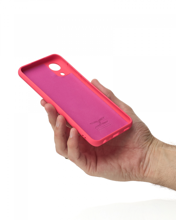 Силиконовый чехол SOFT Silicone Case для Samsung A03 Core (без лого) малиновый