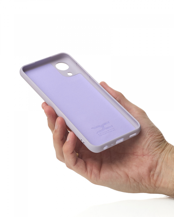 Силиконовый чехол SOFT Silicone Case для Samsung A03 Core (без лого) глициния