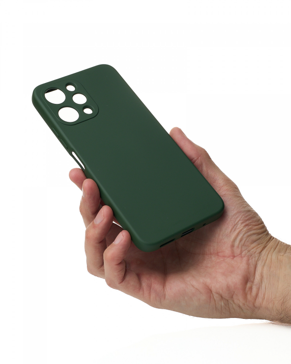 Силиконовый чехол SOFT Silicone Case для Xiaomi Redmi 12 (без лого) темно-зеленый