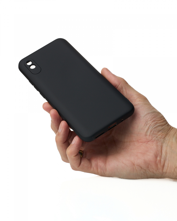Силиконовый чехол SOFT Silicone Case для Xiaomi Redmi 9A/9i Sport/9a Sport (без лого) черный