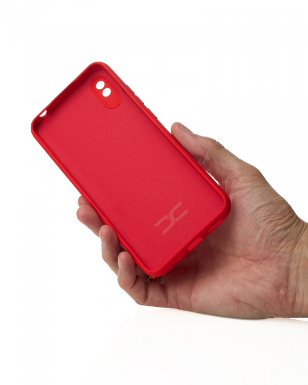 Силиконовый чехол SOFT Silicone Case для Xiaomi Redmi 9A/9i Sport/9a Sport (без лого) красный