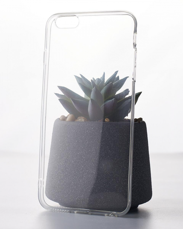 Силиконовый чехол WS для iPhone 6 Plus прозрачный