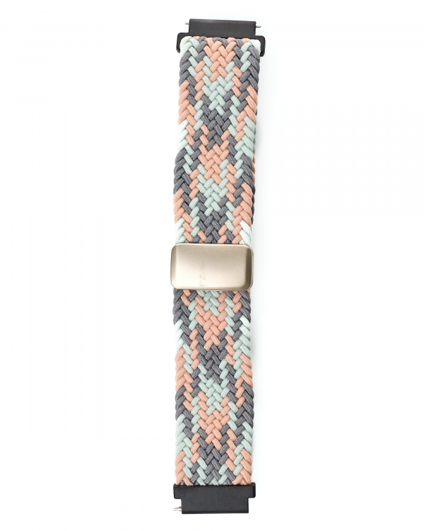 Ремешок для часов UNIVERSAL "Nylon Braided Magnetic" 22 мм gray blue powder
