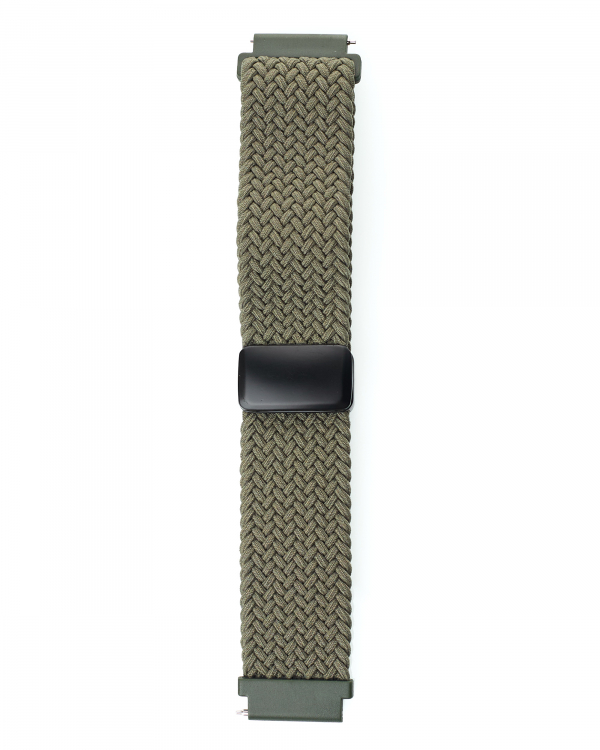 Ремешок для часов UNIVERSAL "Nylon Braided Magnetic" 22 мм khaki