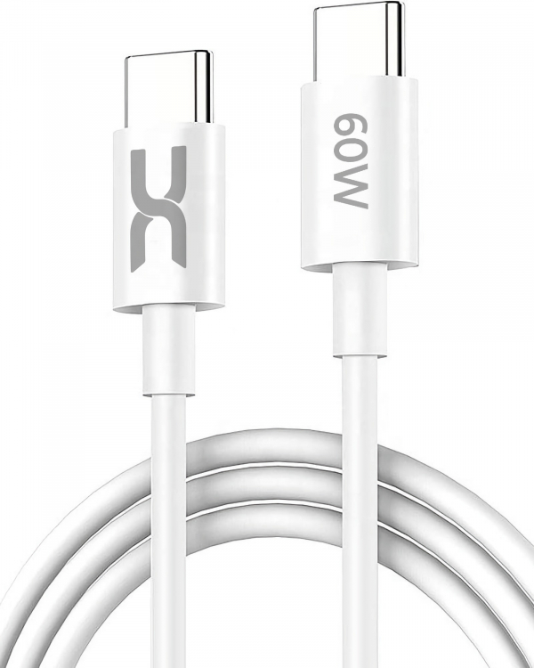 USB cable DC Type-C to Type-C (CL-F62) 60W/ 2m белый