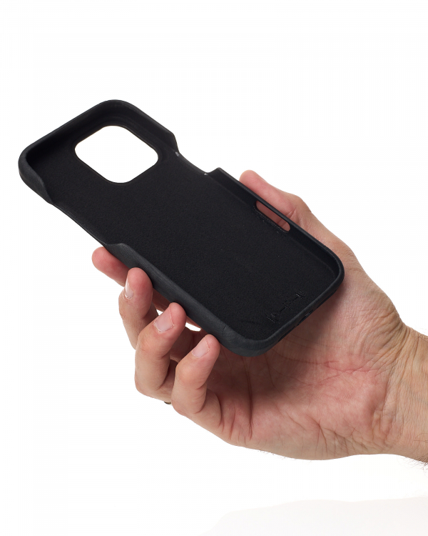 Чехол LEATHER Case для iPhone 16 Pro Max black