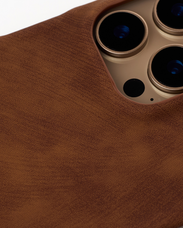 Чехол LEATHER Case для iPhone 16 Pro Max brown